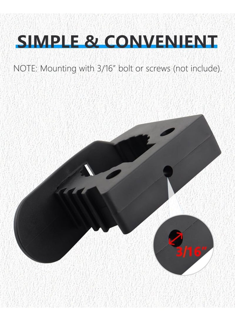 SOLARAE Hi-Lift Jack Handle Keeper Shovel Holder Mount, 4 Pack Rubber Clamp Rubber Holder, Mount Quick, Release Clamp, Mount Bracket Fits 1-1/7'' to 1-3/7'' Diameter Tools - Image 5