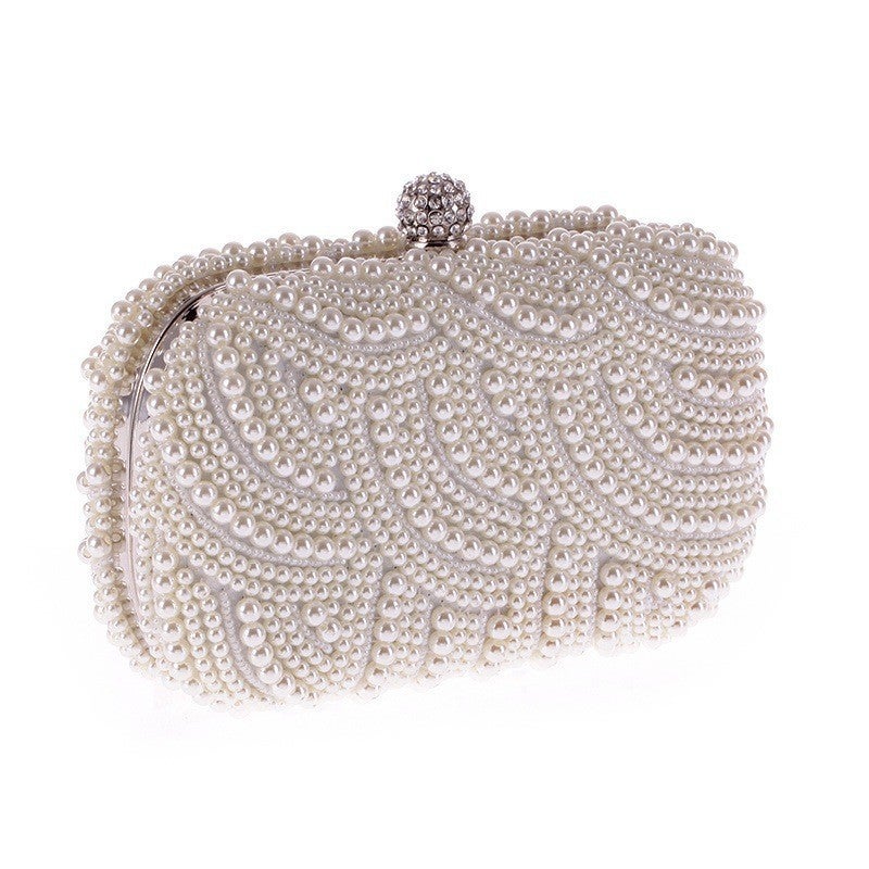 Women'S Bag Exquisite Evening Party Bag Pearl Bag Clutch Bag Beaded Fashion Joker 6958-01 Fashion Bag - Image 3