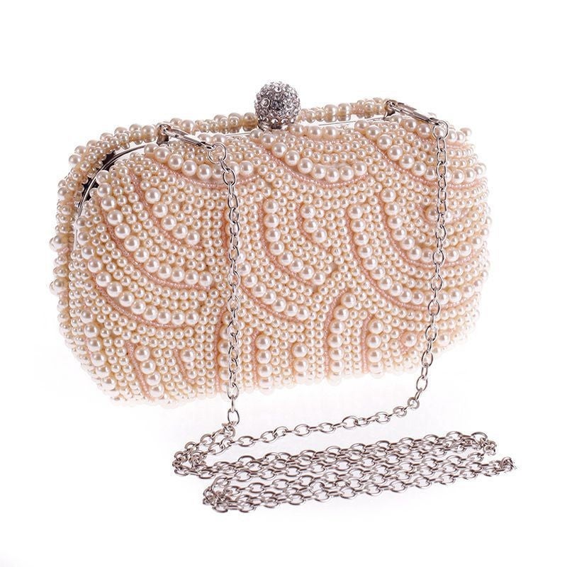 Women'S Bag Exquisite Evening Party Bag Pearl Bag Clutch Bag Beaded Fashion Joker 6958-01 Fashion Bag - Image 2