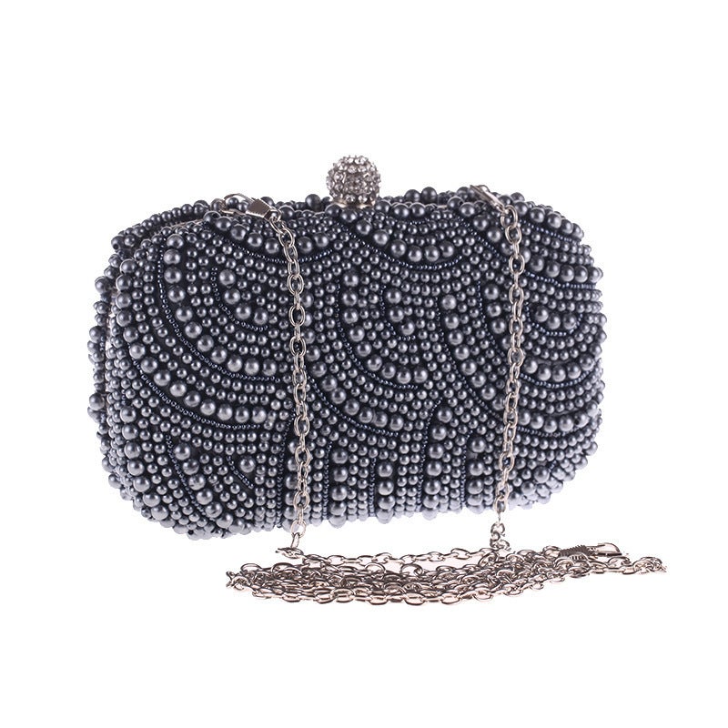 Women'S Bag Exquisite Evening Party Bag Pearl Bag Clutch Bag Beaded Fashion Joker 6958-01 Fashion Bag - Image 4