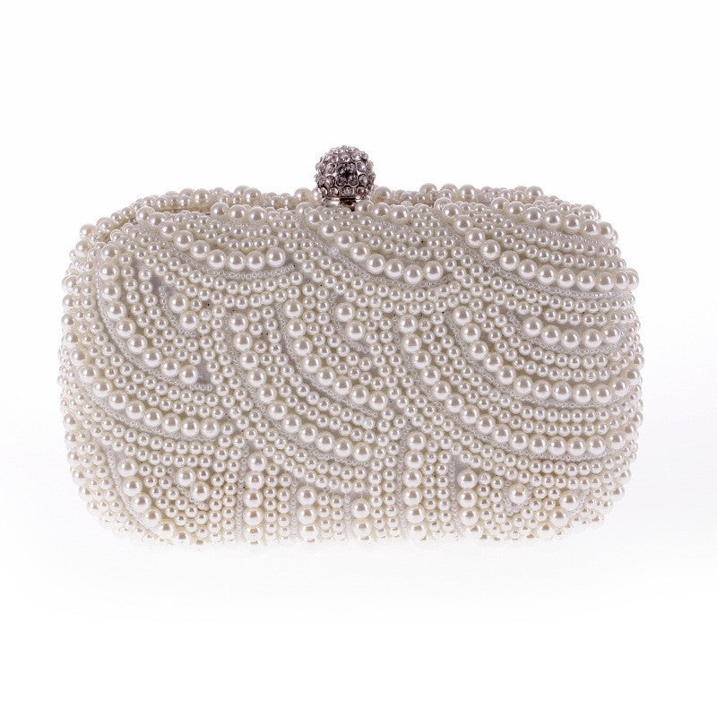 Women'S Bag Exquisite Evening Party Bag Pearl Bag Clutch Bag Beaded Fashion Joker 6958-01 Fashion Bag - Image 1