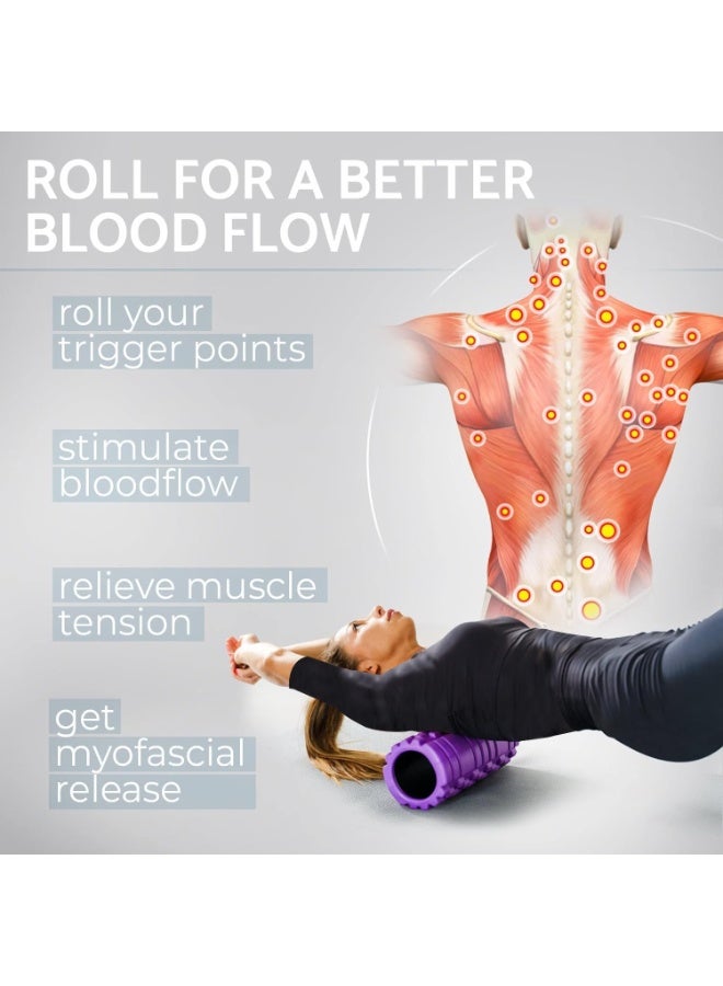 ALCOACH Foam Roller for Deep Tissue Muscle Massage Trigger Point Muscles Therapy - Image 4