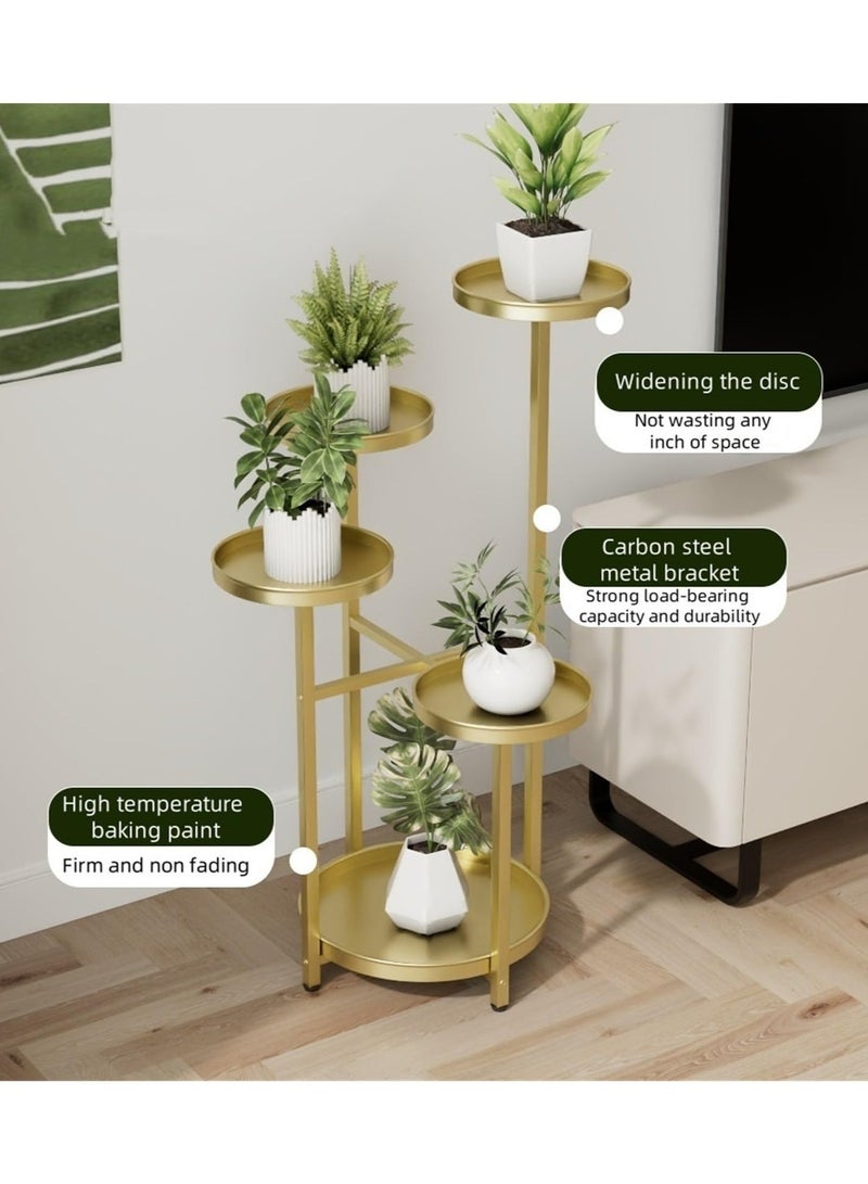 والالا حامل نباتات زاوية من 5 طبقات للنباتات الداخلية، حامل نباتات معدني طويل، حامل أواني الزهور الخارجية، حامل عرض، رف نباتات للفناء، غرفة المعيشة في الحديقة، لغرفة المعيشة الزاوية - Image 2