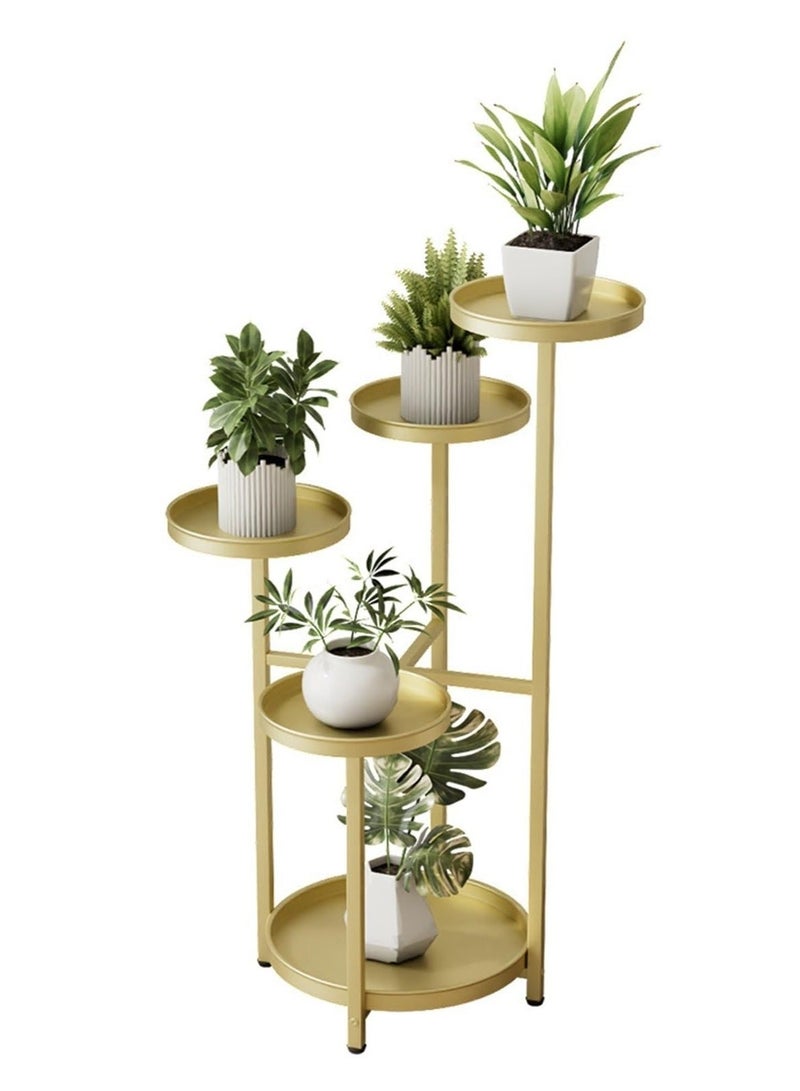 والالا حامل نباتات زاوية من 5 طبقات للنباتات الداخلية، حامل نباتات معدني طويل، حامل أواني الزهور الخارجية، حامل عرض، رف نباتات للفناء، غرفة المعيشة في الحديقة، لغرفة المعيشة الزاوية - Image 3