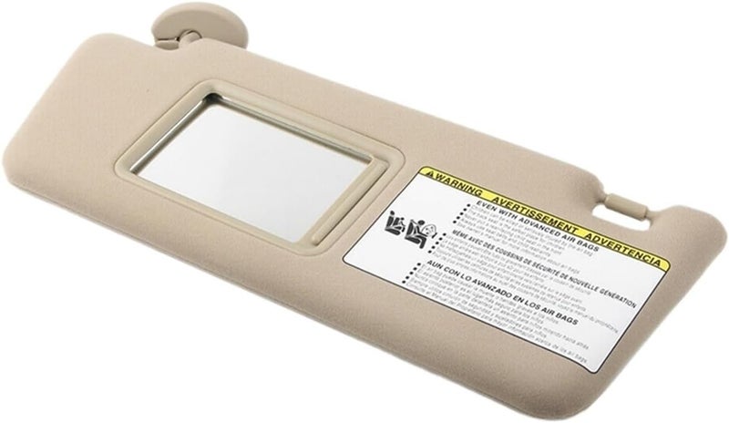 Wivplex Beige Left Driver Side Sun Visor for Toyota Tacoma 2005-2012 - Image 1