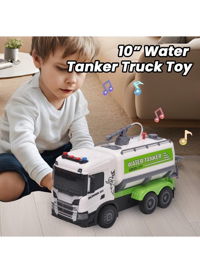 The Toys Home Licensed Scania Water Tanker Truck Toy for Kids – 10 Inch Friction Powered Push & Go Vehicle with Lights, Sound & Real Water Spray | 1:64 Scale Construction Truck Toy for Boys Ages 3+ - Image 5