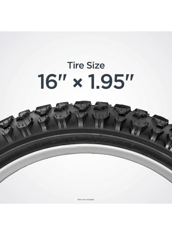 SCHWINN إطار دراجة بديل، جبلي/قياسي، 16 إنش × 1.95 إنش أسود - Image 4