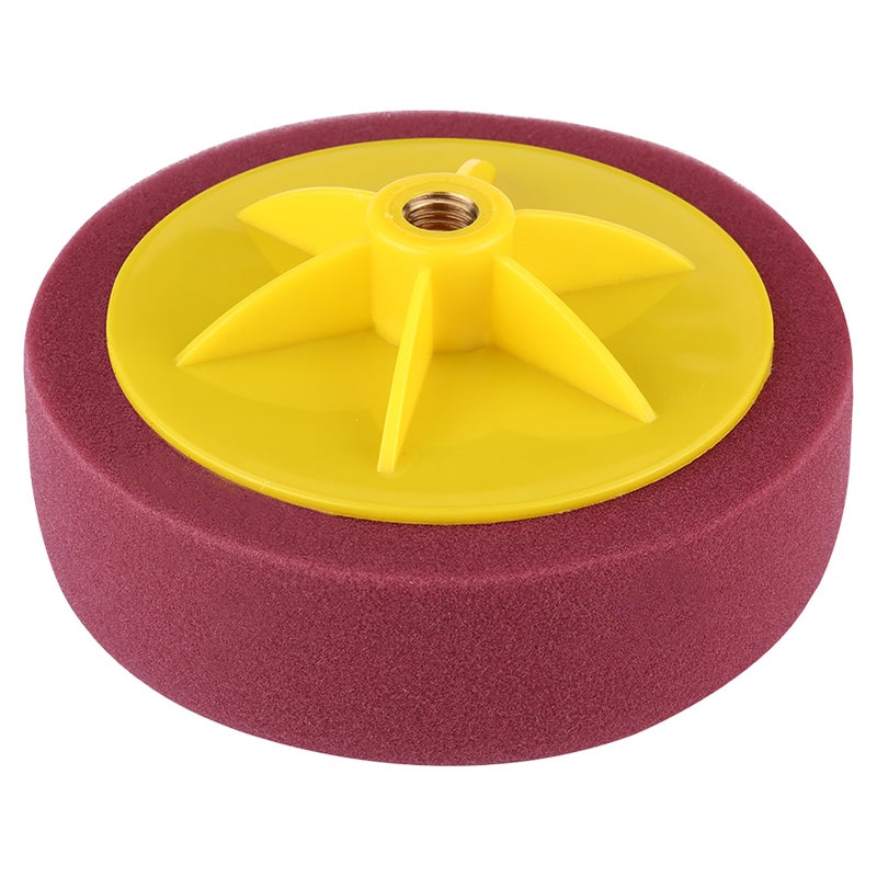 6inch/15cm Sponge Wheel Polishing Waxing Pad Kit Tool for Car Polisher Black Yellow Wine Red - Image 5