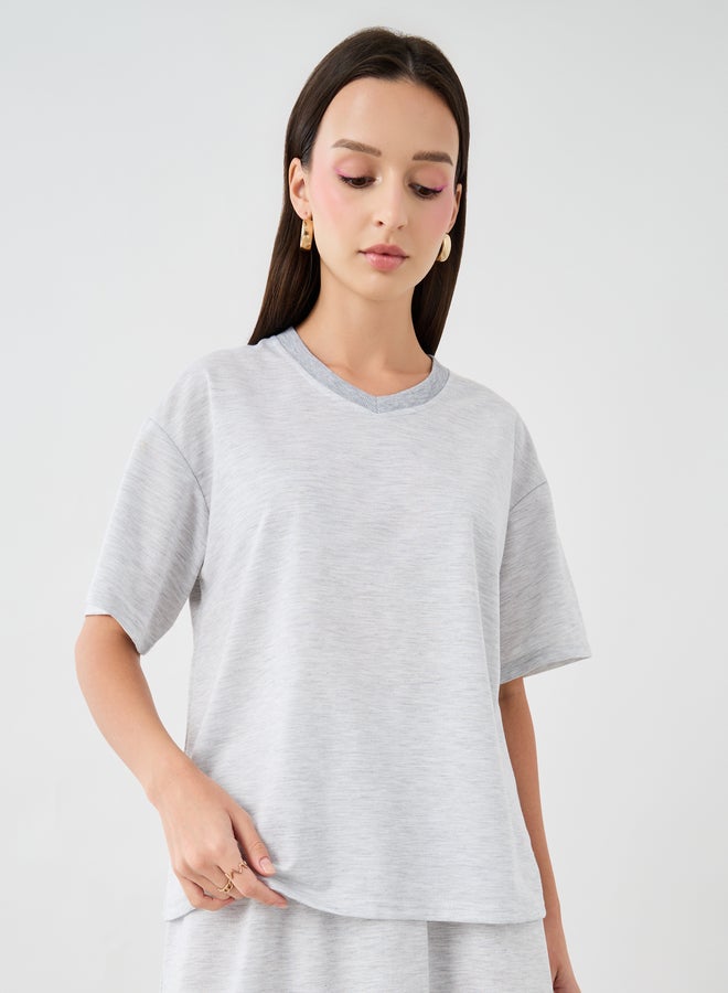 Take Two Take Two Graphic Print Round Neck T-Shirt and Maxi Skirt Co-Ords  - Image 3
