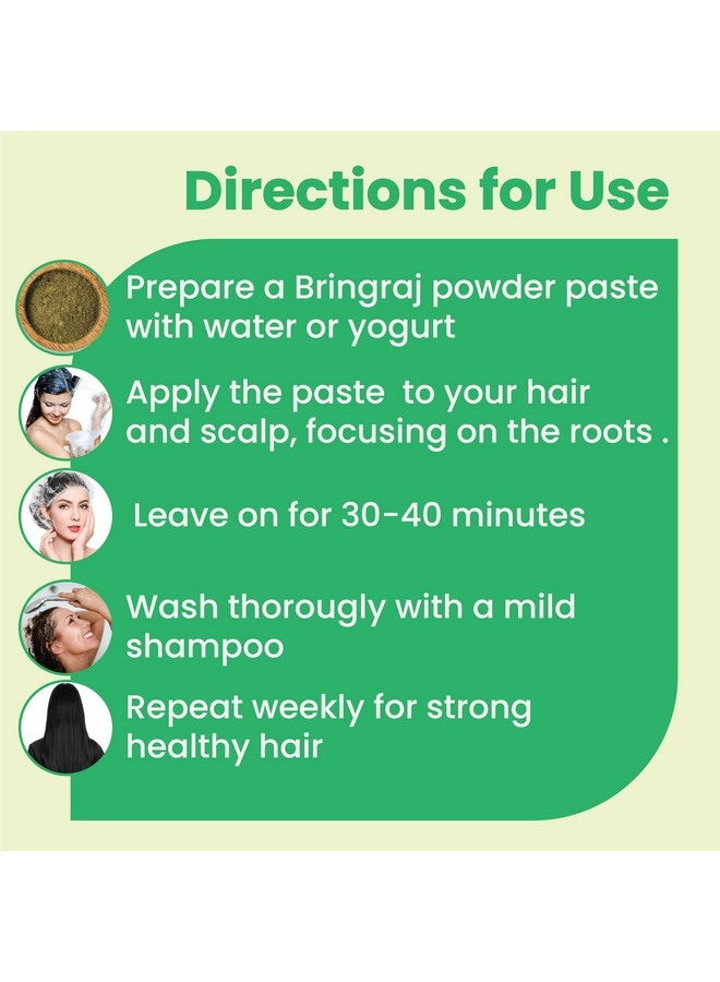 AMAN HERBALS - 100% Pure and Natural Bhringraj powder For Hair Growth 100gm | Preservative free - Image 5