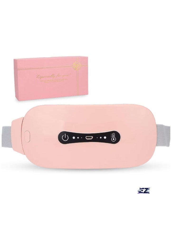 إلترازون Menstrual Heating Pad, 3-Level Adjustable Temperature Electric Period Heating Belt, Portable Waist  Belly Pain Relief Heating Belt for Women  Girls, Pink - Image 1