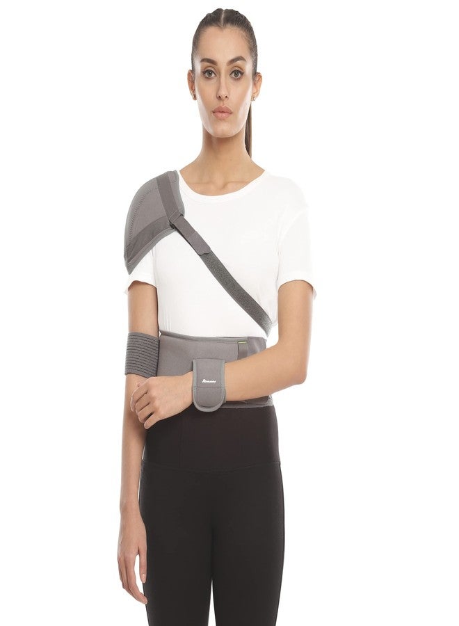 Romsons Elastic Shoulder Immobilizer With Support Brace- Arm Sling Used For Injuries By Men and Women - XXL - Image 2