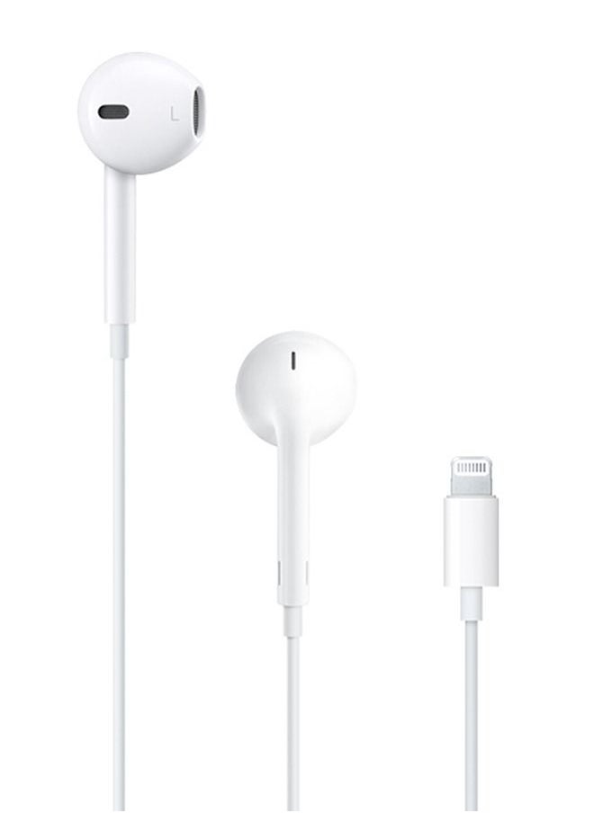 Generic - Lightning Connector In-Ear Earphones With Mic White - Image 1