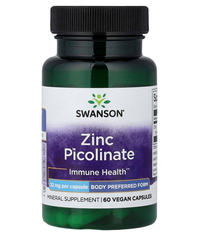 زنك بيكولينات 22 ملغ 60 كبسولة نباتية