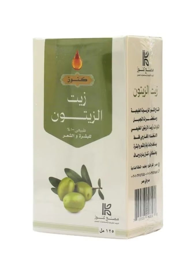 Konoz Olive Oil Natural 100% For Hair and Skin 125 ml - Image 1