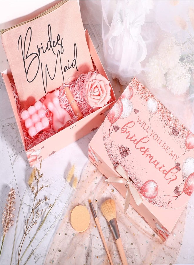 Marspark 8 Pack Balloon Bridesmaid Proposal Gift Boxes with Ribbon 7.87 x 10.6 Inch Will You Be My Maid of Honor Bridesmaid Boxes for Wedding Bridal Shower Packaging Supplies Birthday Party Favors - Image 5
