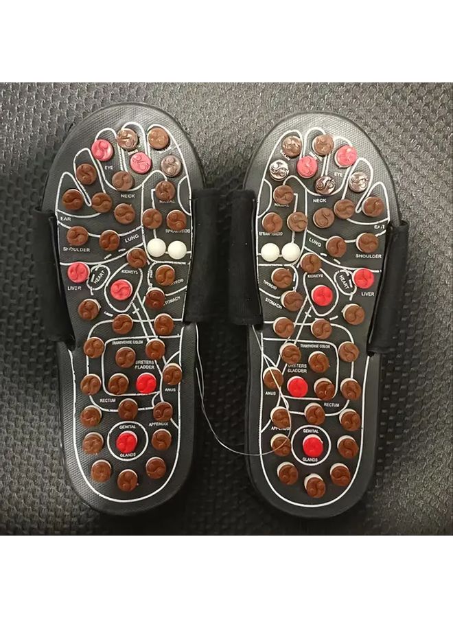 زوج مساج بني للمقاسات 38-39 لاسترخاء القدمين وتخفيف توتر العضلات - Image 3