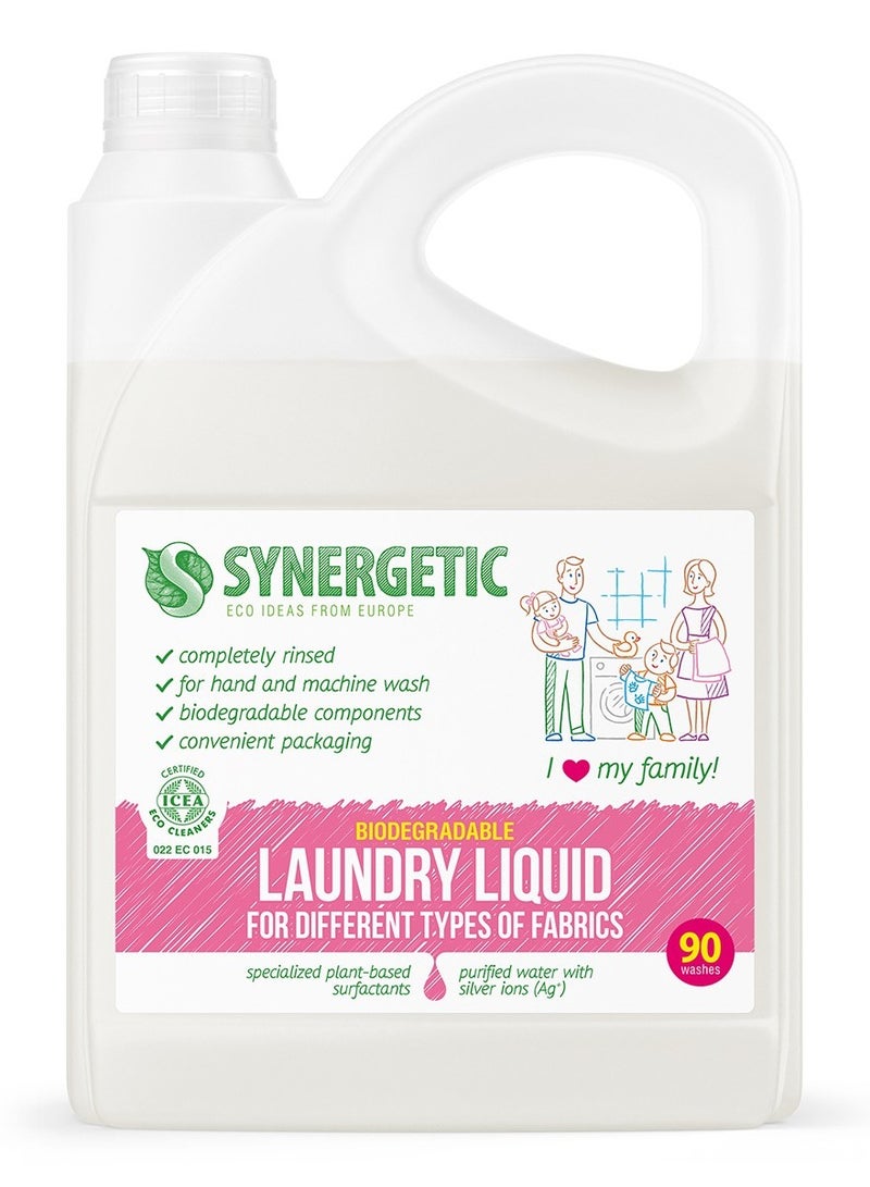 SYNERGETIC Biodegradable Concentrated Multifunctional Laundry Liquid 2750ml - Image 1