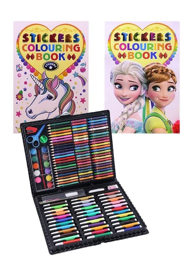 بايبي 150 قطعة من مجموعة الرسم بما في ذلك لوحة قلم رصاص ، وجميع أنواع أدوات الرسم و كتاب كرتون - Image 1