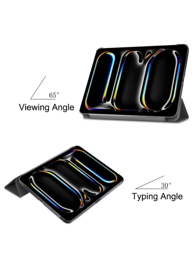 1pcs Funda For iPad Pro 11 2024 Case A2837 11" Trifold Magnetic Leather Hard Smart Cover For Coque iPad Air 11 2024 Case A2899 A2900 - Image 3