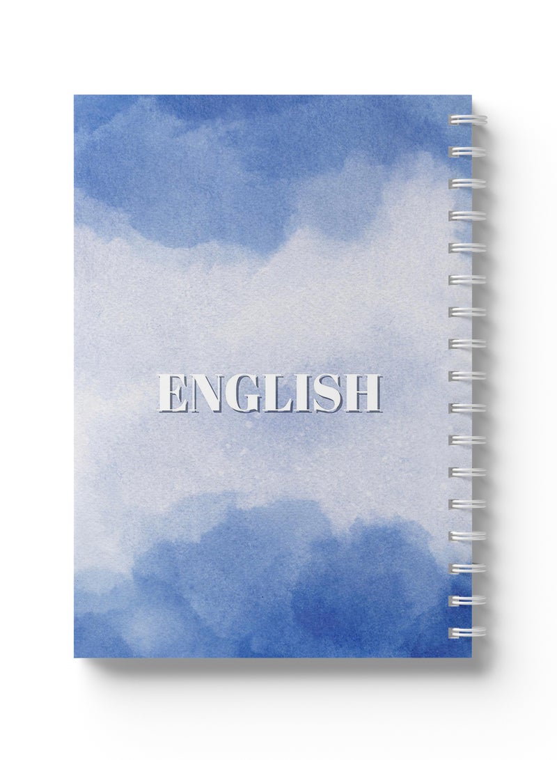 LOWHA English Sprial Notebook, 60 Sheets with Hard Paper Covers Clouds Design Multicolour - Image 5