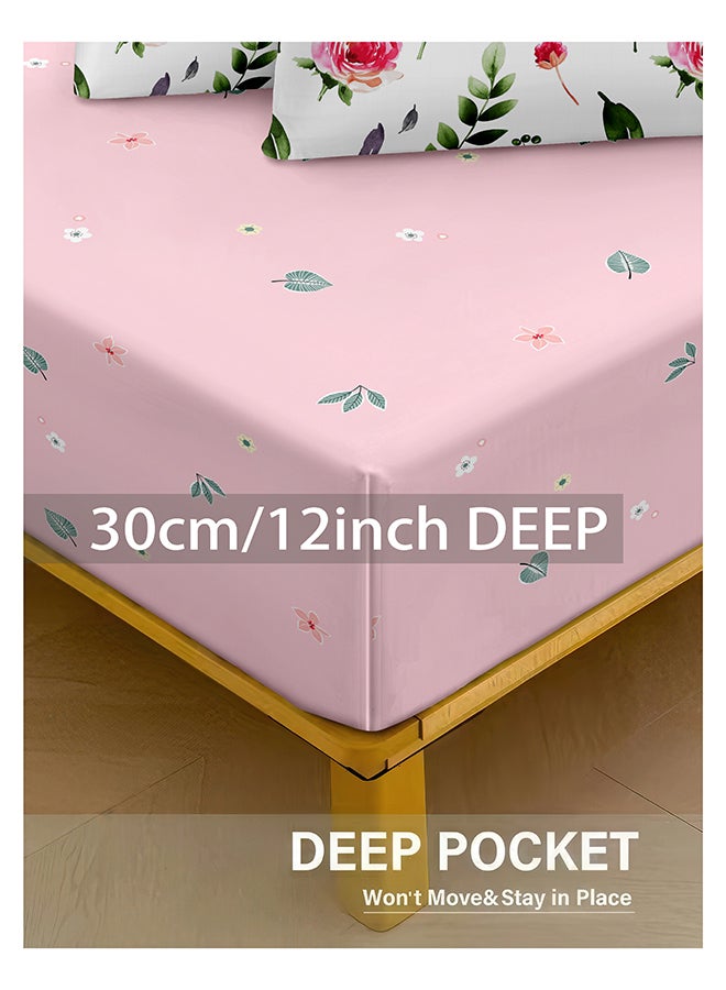 ايست من نون طقم غطاء لحاف من 6 قطع | مصنوع من ألياف دقيقة ناعمة | ألوان متعددة | غطاء لحاف واحد 260 × 220 سم، ملاءة سرير واحدة 200 × 200 سم مع جيب عميق 30 سم، 4 أكياس وسادة 50 × 75 سم | مناسب لمرتبة كينج سايز - Image 5