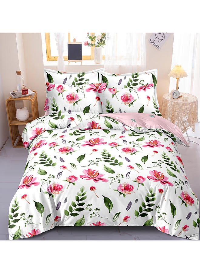 ايست من نون طقم غطاء لحاف من 6 قطع | مصنوع من ألياف دقيقة ناعمة | ألوان متعددة | غطاء لحاف واحد 260 × 220 سم، ملاءة سرير واحدة 200 × 200 سم مع جيب عميق 30 سم، 4 أكياس وسادة 50 × 75 سم | مناسب لمرتبة كينج سايز - Image 1