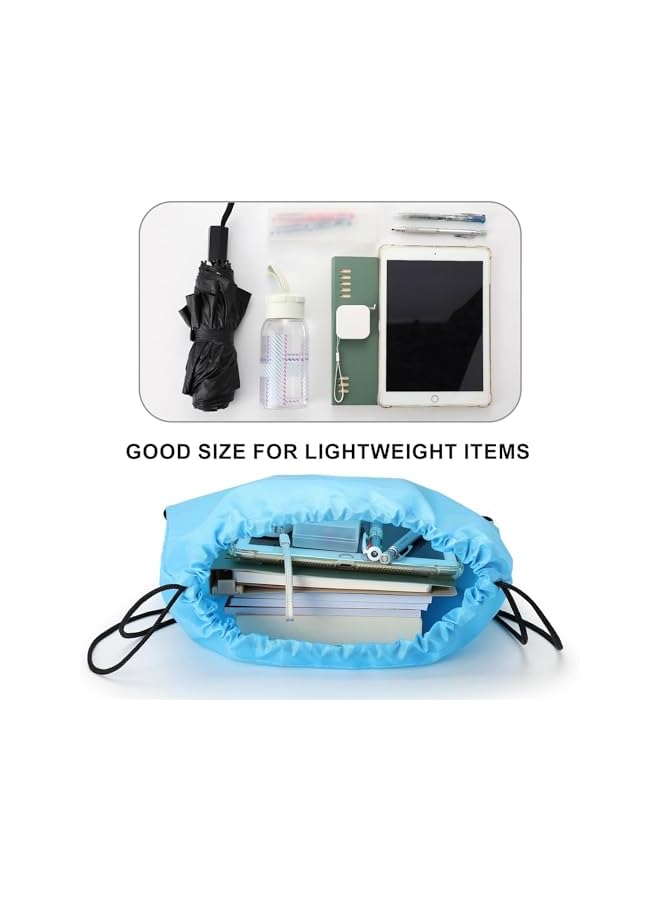 promassDrawstring Bags 10 Pack Durable Multiple Colors Gift Bags for School Children Waterproof Running Backpacks for Beach Party Outdoor Travel Sport Hiking Climbing Swimming, One Size - Image 4