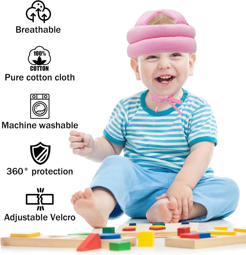 CUXFLS Baby Head Protector Infant Helmet No Bumps Safety Head Cushion for Crawling Walking Running Adjustable Toddler Head Protector Safety Headguard - Image 2