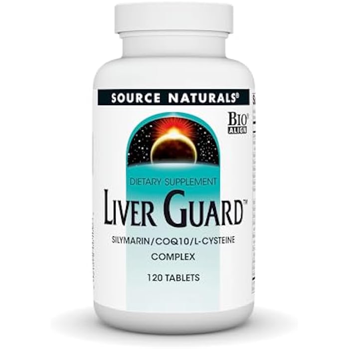 Source Naturals Liver Guard, with Silymarin, CoQ10, L-Cysteine Complex, for Healthy Liver Function* - 120 Tablets - Image 1