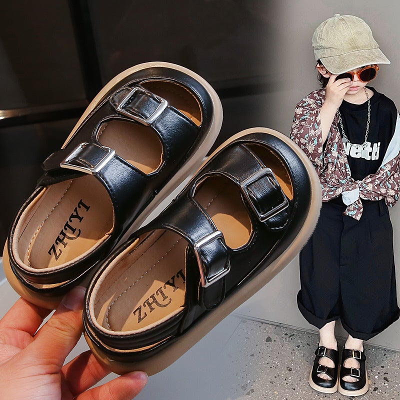 Girls Sandals 2024 Summer Children'S Non-Slip Soft Sole Birkenstock Beach Shoes For Small And Medium-Sized Children Baby Baotou Sandals Breathable - Image 3