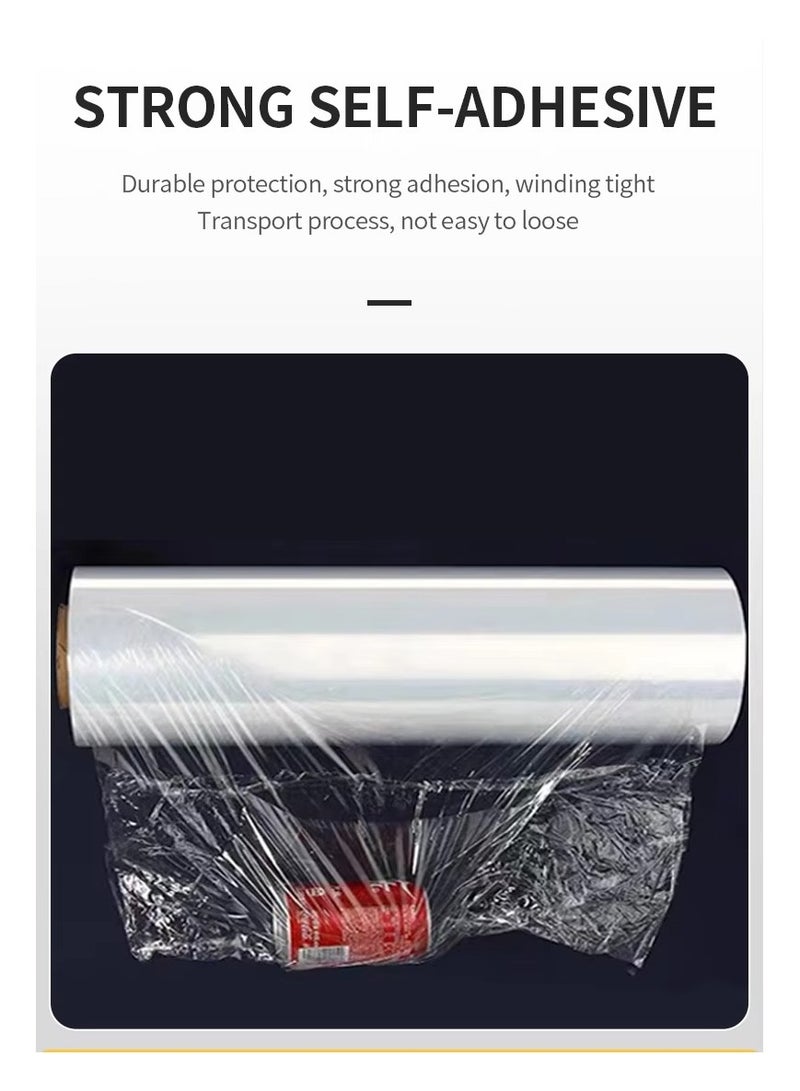 Plastic Stretch Film Roll, Heavy Duty Pallet Wrap for Packing, Moving, Shipping & Storage, Tear-Resistant Cling Wrap for Secure Packaging X 1 Roll Made in UAE - Image 3