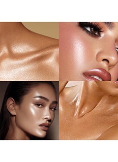 Ushas Glow Shimmer Spray - Shimmer Body Oil Liquid Easy to Push Away Natural Moisture Glitter Face Brightening Glow Pearl Highlighter Illuminator Shine Contouring Makeup for Face and Body #03  - Image 4