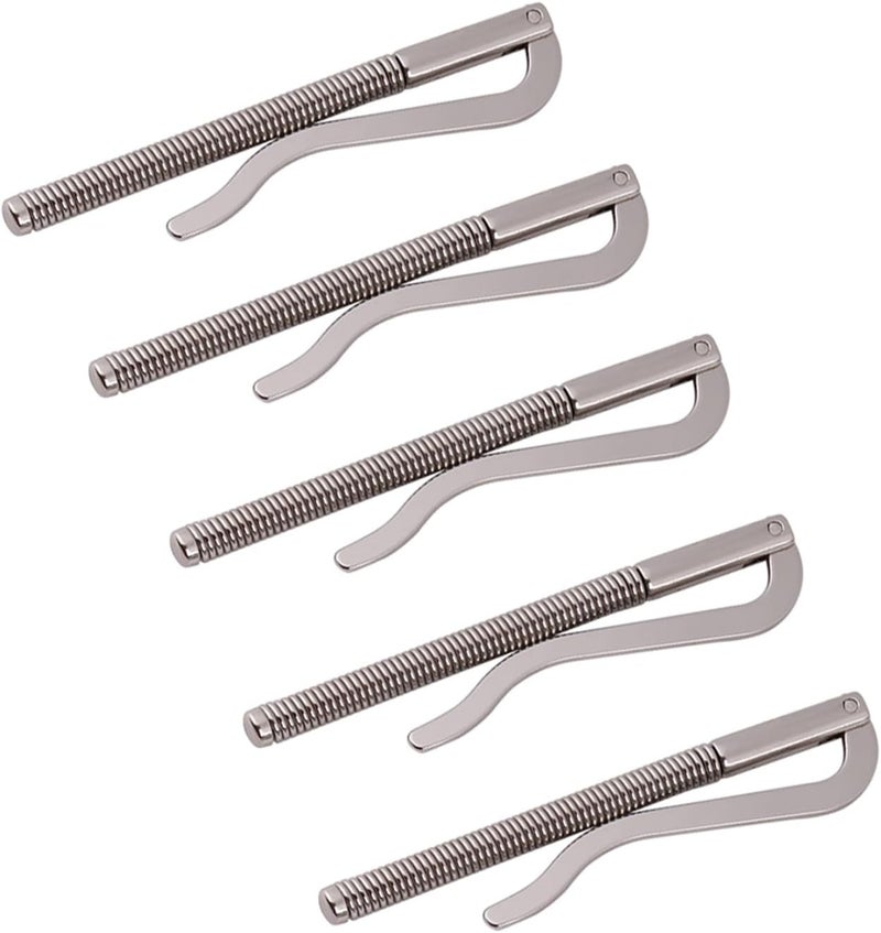 Spring Money Clip for Bifold Wallet, Card Holder, High Durability and Stability, 5 Silver Clips Included - Image 3