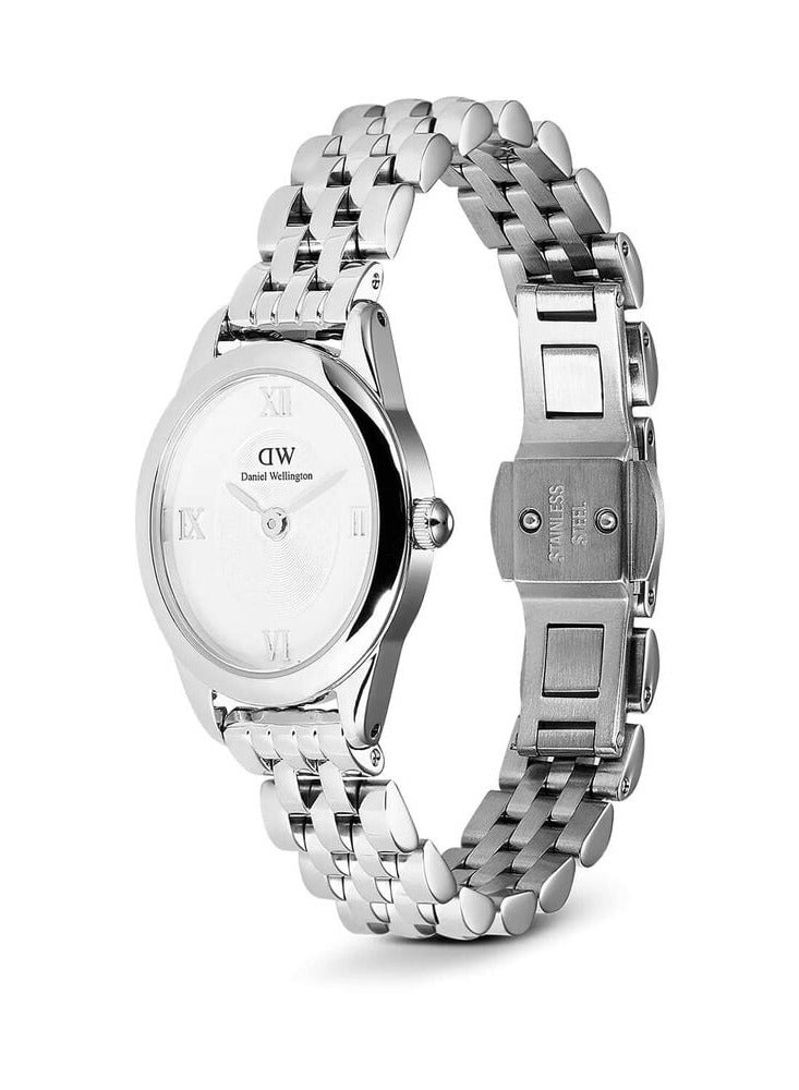Daniel Wellington Ophelia Mini Silver 22x25.5mm White Dial Steel Bracelet Watch - Image 2