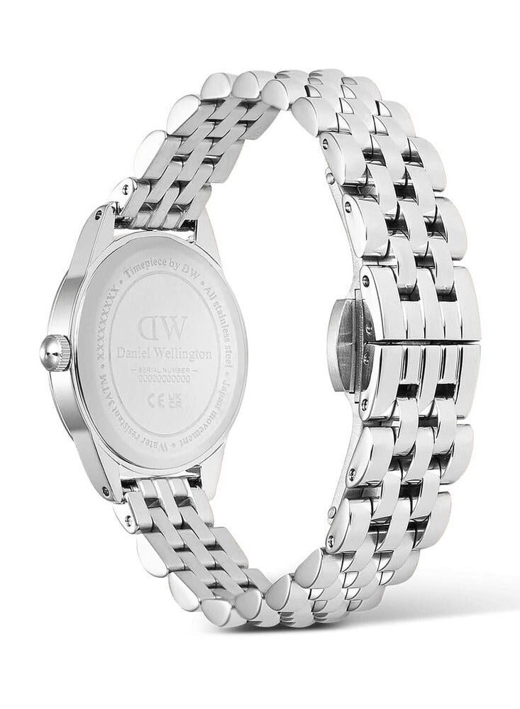 Daniel Wellington Ophelia Mini Silver 22x25.5mm White Dial Steel Bracelet Watch - Image 3