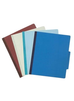 Blue Summit Supplies 12 Pressboard Classification Folders 2 Dividers Letter Size Office Folders 2’’ Tyvek Expansions With Fasteners 6 Part Classification Folder In Assorted Colors 12 Pack  - Image 3