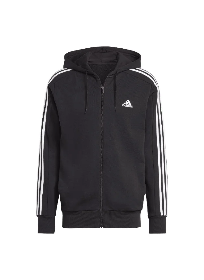 Adidas adidas M 3S Ft Fz Hd Black Training Track Tops 2XSS