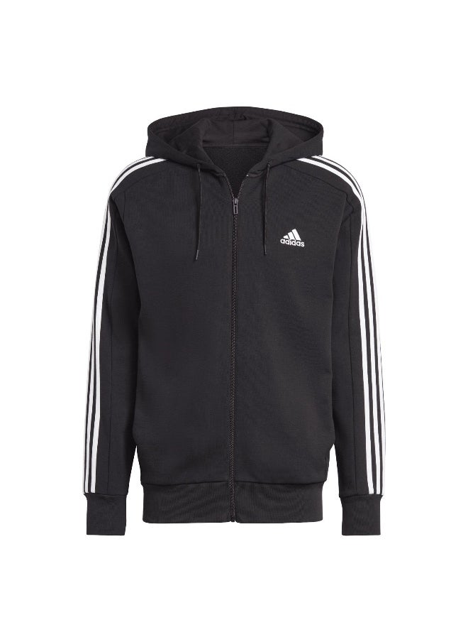 Adidas adidas M 3S Ft Fz Hd Black Training Track Tops 2XSS  - Image 2