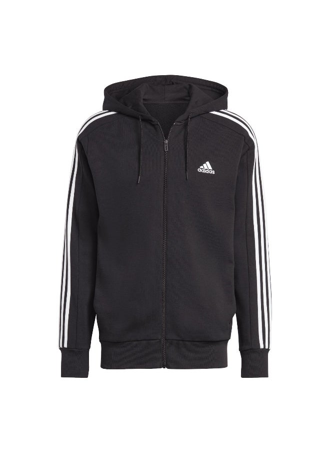Adidas adidas M 3S Ft Fz Hd Black Training Track Tops 2XSS  - Image 1