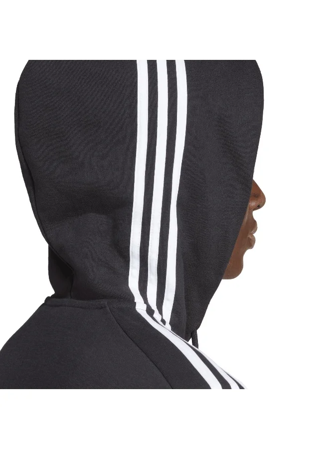 Adidas M 3S Ft Fz Hd Black Training Track Tops 2XSS
