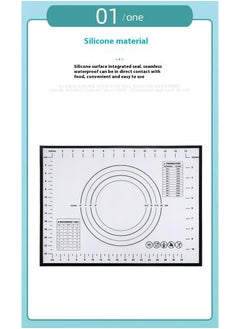 Bluejw Non-Stick Silicone Baking Mat 20"x 28" Cooking Mat, Silicone Pastry Mat Extra Thick Non Stick Baking Mat with Measurement Dough Rolling Mat Pizza Mat Large Non Slip Cooking Pastry Mat  - Image 4