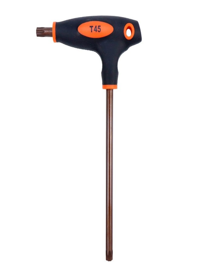 Antrader T45 Torx Screwdriver,Anti Tamper Proof Torx Key,S2 Steel T-Handle Dual End Wrench-1Pcs - Image 1
