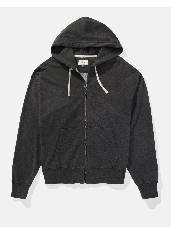 American Eagle AE Fleece Zip-Up Hoodie  - Image 3