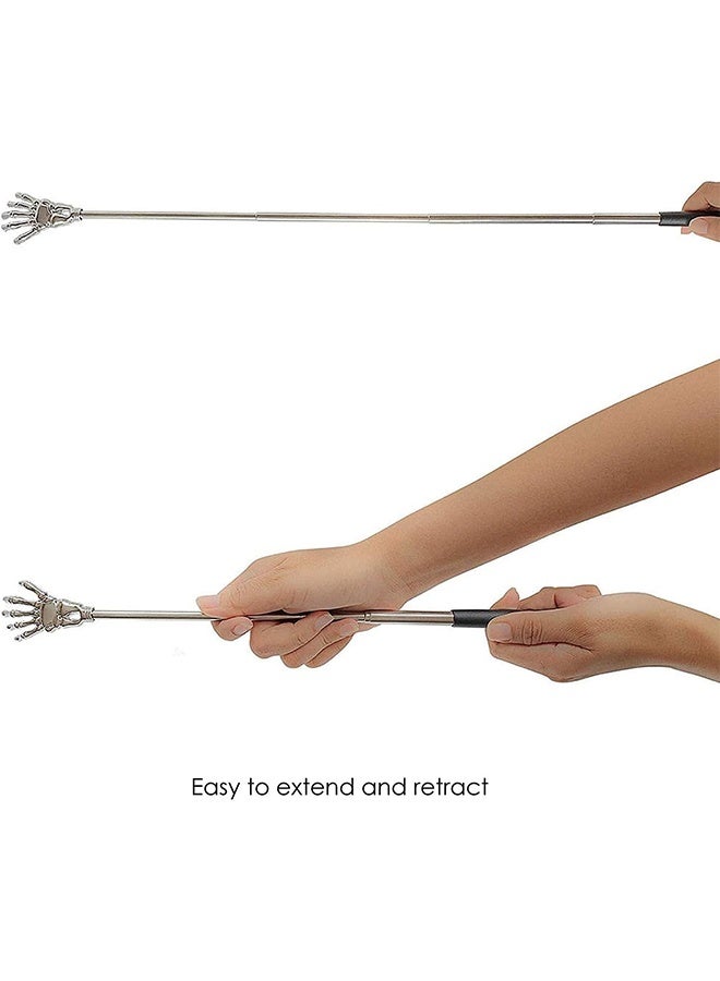 إسكدنيا 1 عبوة ، خدش حكة سوداء ، خدش خلفي ، خدش حكة تلسكوبي ، أداة مضادة للحكة ، مدلك يدوي للظهر ، عصا دغدغة قابلة للسحب ، خدش خلفي محمول. - Image 2