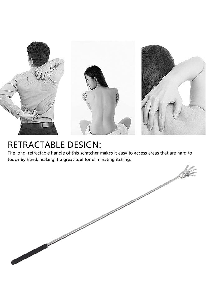 إسكدنيا 1 عبوة ، خدش حكة سوداء ، خدش خلفي ، خدش حكة تلسكوبي ، أداة مضادة للحكة ، مدلك يدوي للظهر ، عصا دغدغة قابلة للسحب ، خدش خلفي محمول. - Image 5