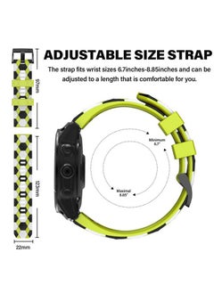MYSNBKN Compatible with Fenix 6/6 Pro Band Easy Fit 22mm Soft Silicone Watch Bands Replacement for Fenix 5 Plus/Fenix 5/Fenix 7/Forerunner 935/Forerunner 945/Approach s60/Quatix 5 Smartwatches  - Image 3