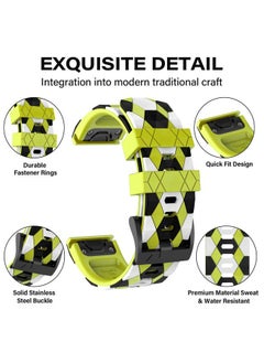 MYSNBKN Compatible with Fenix 6/6 Pro Band Easy Fit 22mm Soft Silicone Watch Bands Replacement for Fenix 5 Plus/Fenix 5/Fenix 7/Forerunner 935/Forerunner 945/Approach s60/Quatix 5 Smartwatches  - Image 2