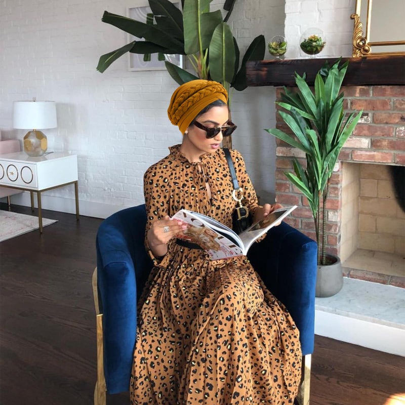 DRESHOW African Women Turban Caps Beanie Twist Headscarf Pre-Tied Double Twisted Braid Hair Cover Wrap Hat Headwraps for Black Women Chemo Cancer Cap - Image 5