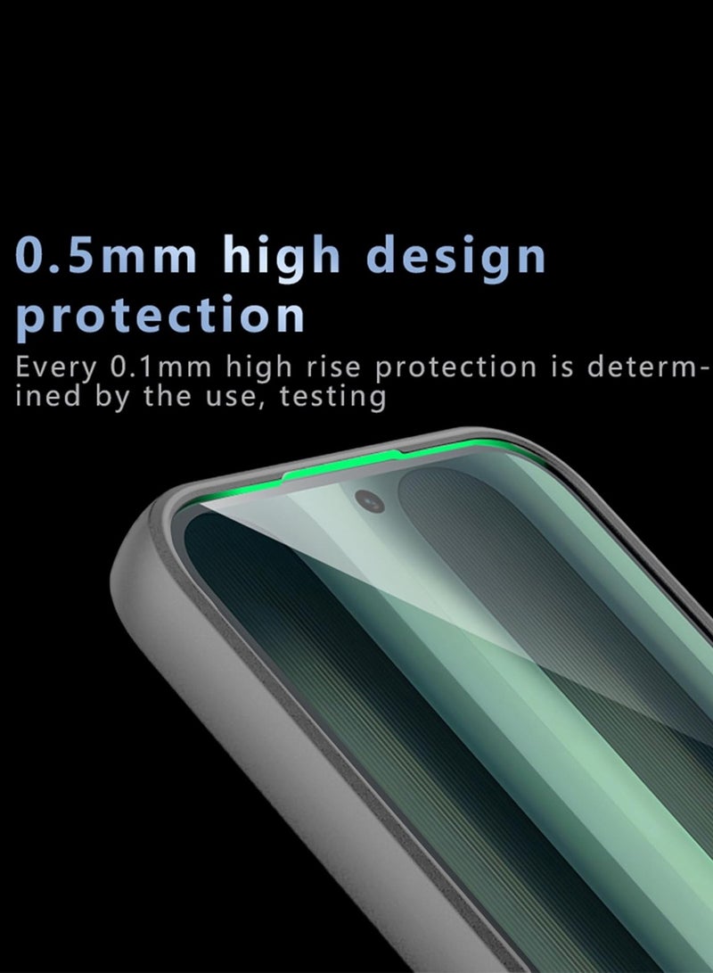 Wtech Honor 400 Lite 5G 2025 Hybrid TPU Silicone with Raised Camera Slim Armour Case Cover (MCAPSA) - Clear/Grey - Image 4